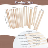 26Pcs 5 Style Triangle Wood Sticks, for Modeling DIY Hobby Crafts Woodworking, BurlyWood, 29x0.9~2x0.4~1cm