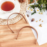 2Pcs U-shape Walnut Wooden Teapot Handle, with Brass Screw, DIY Replacement Kung Fu Teapot Accessories Supplies, Camel, 96x112x17mm