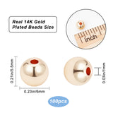 Brass Solid Beads, Rondelle, Golden, 6x5.5mm, Hole: 1mm, 100pcs/box