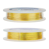 Round Craft Copper Wire, Golden, 0.5mm, 24 Gauge