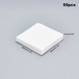 Ceramic Fiber Paper, Microwave Furnace Accessories, White, 80x80x1mm, 50pcs/bag