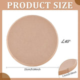 Round Pottery Tools Ceramic Plate Forming Mold, Wooden Density Plate Printing Blank Stripping Mud Plate for Ceramic Project Work, Tan, 250x15mm