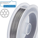 Tiger Tail Wire, Stainless Steel Wire, Stainless Steel Color, 0.25mm, about 492.12 Feet(150m)/roll