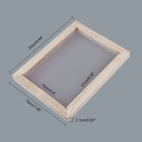 Wooden Paper Making, Papermaking Mould Frame, Screen Tools, for DIY Paper Craft, BurlyWood, 25x19x2.1cm