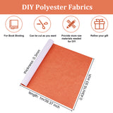 1Pc DIY Polyester Fabrics, with Paper Back, for Book Binding, Chocolate, 430x1000x0.3mm