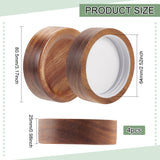 Wood with Plastic Bottle Caps, Reusable Sealer Covers, Column, Camel, 80.5x25mm, Inner Diameter: 64mm