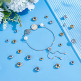 304 Stainless Steel Beads, with Rubber Inside, Slider Beads, Stopper Beads, Rondelle, Mixed Color, 30pcs/box