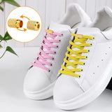 24 Sets 3 Colors Brass Capsule Lace Lock Buckles, DIY Sneaker Kits Metal Shoelaces lock Accessories, Mixed Color, 17.5x8mm, Hole: 3mm, 8sets/color
