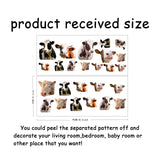 PVC Wall Stickers, Wall Decoration, Cow Pattern, 900x390mm, 2 sheets/set