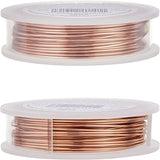 Round Copper Wire for Jewelry Making, Long-Lasting Plated, Raw(Unplated), 20 Gauge, 0.8mm, about 33 Feet(11 yards)/roll