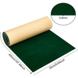 Self Adhesive Velvet Flocking Fabric, for Jewelry Drawer Craft Fabric Peel Stick, Dark Green, 25x0.08cm