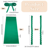 Bridal Dress Zipper Replacement, Adjustable Fit Satin Corset Back Kit, Lace-up Formal Prom Dress, Green, 465~4400x17~256x1~2.5mm