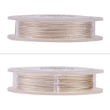 Round Copper Wire for Jewelry Making, Long-Lasting Plated, Silver, 0.6mm, about 32.8 Feet(10m)/roll
