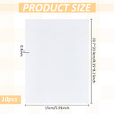 Self Adhesive Non Woven Fabric, Water Soluble Stabilizers for DIY Crafts, Rectangle, White, 20.7~20.9x15x0.04cm