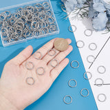 150Pcs 304 Stainless Steel Jump Rings, Closed but Unsoldered, Open Jump Rings, Round Ring, Stainless Steel Color, 15 Gauge, 15x1.5mm, Inner Diameter: 12.3mm