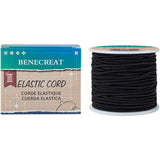 Core Spun Elastic Cord, Black, 2.5mm, 35m/roll