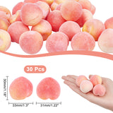 Mini Foam Imitation Peaches, Artificial Fruit, for Dollhouse Accessories Pretending Prop Decorations, Tomato, 30x33x31mm
