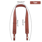 Adjustable PU Leather Bag Straps, with Alloy & Iron Finding, Bag Replacement Accessories, Sienna, 100x4x0.9cm