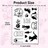 Custom PVC Plastic Clear Stamps, for DIY Scrapbooking, Photo Album Decorative, Cards Making, Stamp Sheets, Film Frame, Animal Pattern, 160x110x3mm