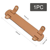 Imitation Leather Bag Strap Padding, Bag Handle Wrap, Pressure Relief Shoulder Strap Protector Cover, with Alloy Snap Button, Camel, 22.9~23x4.3x0.4cm, Inner Diameter: 2.6x1.2cm