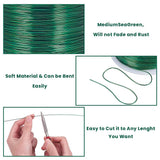 Round Aluminum Wire, Medium Sea Green, 20 Gauge, 0.8mm, about 770.99 Feet(235m)/roll