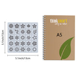 25Pcs 25 Styles Plant PET Plastic Hollow Out Drawing Painting Stencils Templates, Flower, 13x13mm, 1pc/style