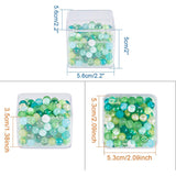 Plastic Bead Containers, Cube, Clear, 5.6x5.6x5cm