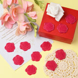 50Pcs Adhesive Wax Seal Stickers, Envelope Seal Decoration, for Craft Scrapbook DIY Gift, Bees Pattern, 30mm