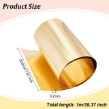 Brass Sheet, Light Gold, 200x0.2mm