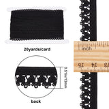 Polyester Elastic Ribbon, Flat, Black, 13mm