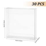 Plastic Gift Storage Case, Rectangle, Clear, 8x8x2cm