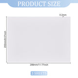 Self-adhesive Non-woven Fabrics, Water Soluable Fabrics, Rectangle, White, 29.8~30x20~21x0.02cm