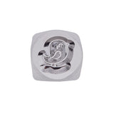 Iron Seal Stamps, Pattern: Bird, Platinum, 65.5x10mm