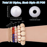 DIY Beads Jewelry Making Finding Kits, Including Glass Beads & Acrylic Beads, Mixed Shapes, Mixed Color, 5~7x4~6x4~6mm, Hole: 1~1.6mm, about 1080pcs/box