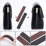 2Pcs 2 Colors Cowhide Bag Bottom Shapers, Rectangle, Mixed Color, 18.2x3.3x0.45cm, 1pc/color