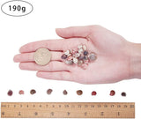 Spiral Shell Beads, Undrilled/No Hole Beads, Colorful, 5~12x4~10x2~5.5mm