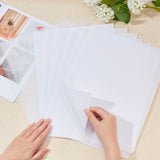 DIY Paper Crafts Handmade Material Packs. with Net and Nonwovens, White, 34.5x25cm, 20pcs/set