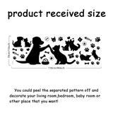 PVC Wall Stickers, Wall Decoration, Cat Shape, 390x950mm