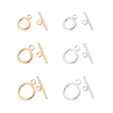 304 Stainless Steel Toggle Clasps, Golden & Stainless Steel Color, 6.8x5.2x1.1cm, 24sets/box