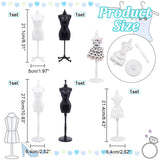 5 Sets 5 Style Plastic Doll Clothing Support, Doll Skirt Display Rack for Doll DIY Making Accessories, Mixed Color, 50~64x50~64x211~275mm, 1 set/style