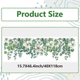 Electrostatic PVC Window Sticker, for Window Home Decoration, Leaf, 390x1180mm