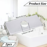 304 Stainless Steel Faucet Hole Covers, Base Plate, Rectangle, Stainless Steel Color, 160x66x6mm, Hole: 34.5mm