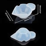Silicone Stirring Bowl, For UV Resin, Epoxy Resin Jewelry Making, White, 64x39.5x20mm