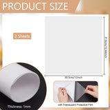 Self-Adhesion Silicone Mats, Heat Resistant Placemat, Rectangle, WhiteSmoke, 316x305x1mm