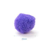 25mm Multicolor Assorted Pom Poms Balls About 500pcs for DIY Doll Craft Party Decoration