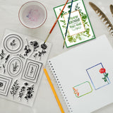 PVC Stamps, for DIY Scrapbooking, Photo Album Decorative, Cards Making, Stamp Sheets, Film Frame, 21x14.8x0.3cm