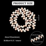 1 Strand Natural Cultured Freshwater Pearl Beads Strands, Rice, Colorful, 6.5~8.1x4.5~5mm, Hole: 0.7~0.8mm, about 55~56pcs/strand, 13.78 inch(35cm)