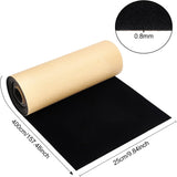 Self Adhesive Velvet Flocking Fabric, for Jewelry Drawer Craft Fabric Peel Stick, Black, 25x0.08cm
