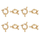 304 Stainless Steel Spring Ring Clasps, Ring, Golden, 12.5x4mm, Hole: 2.5mm, 8pcs/box