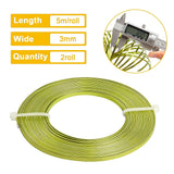 Aluminum Wire, Flat Craft Wire, Bezel Strip Wire for Cabochons Jewelry Making, Yellow Green, 3x1mm, about 5m/roll